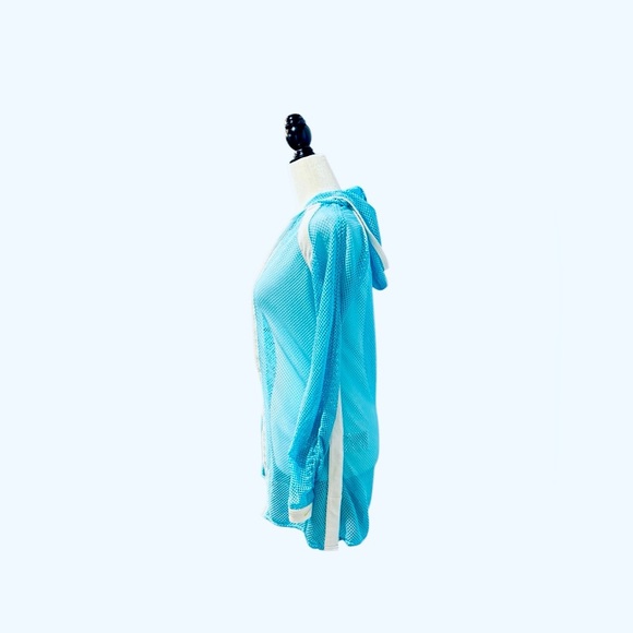 Nike, Blue Mesh Zip-Up Athletic Jacket, Dri-fit XS πββοΈββ‘οΈ - Picture 7 of 11